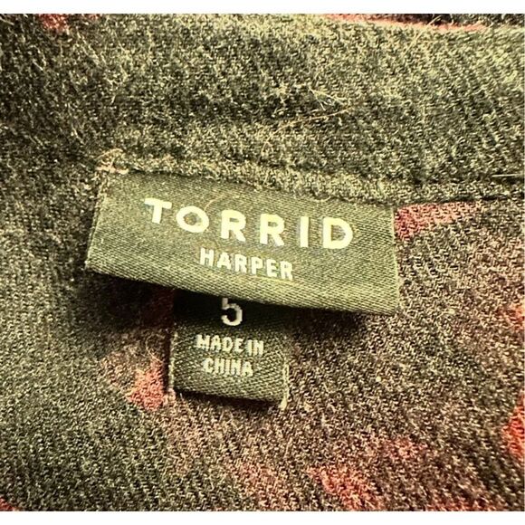 Torrid Harper Flannel Tunic Sz 5X - Picture 4 of 6